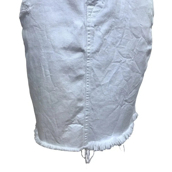 Fidelity Denim NWT White Jean Mini Skirt Women 26 - Picture 4 of 13
